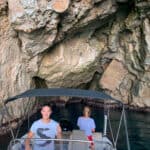 Skipper, Guests, and Speedboat Inside Lopud Island's Cave: Adventurous Exploration"