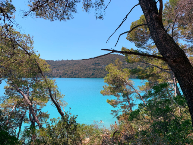 crystal clear water in National Park lakes at Mljet Island