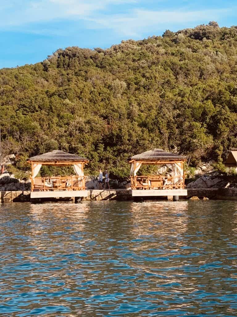 Bowa Restaurant on Šipan Island, a secluded seaside dining spot near Dubrovnik, offering fresh seafood and breathtaking Adriatic views.